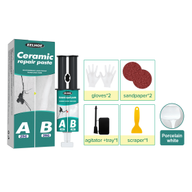EELHOE Tile Repair AB Adhesive Set Metal Tile Fill Cracks Plugging Repair AB Adhesive Bonding Adhesive (Option: 1PCS)