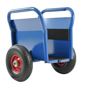 All-terrain Movement With Heavy Panel Cart, Flat Cart, Two Nice Handles, 10 Inch Solid Rubber Tires, Overweight 1000 Pounds, Heavy Duty Drywall A (Option: Blue)